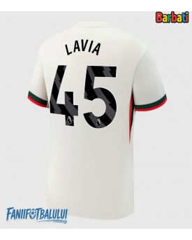 Chelsea Romeo Lavia #45 Tricou Fotbal Replică 2025-26 Barbati Deplasare